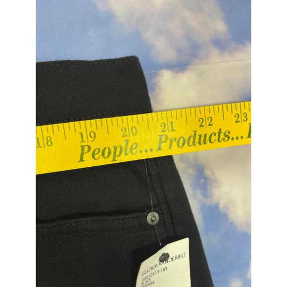 NWT Gloria Vanderbilt Women Amanda Classic Rise Tapered Leg Black Jean 20 - Picture 12 of 13